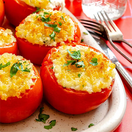 Stuffed Tomatoes from the meal plan
