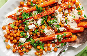Meal Plan Dinner: Roasted Carrot Chickpeas